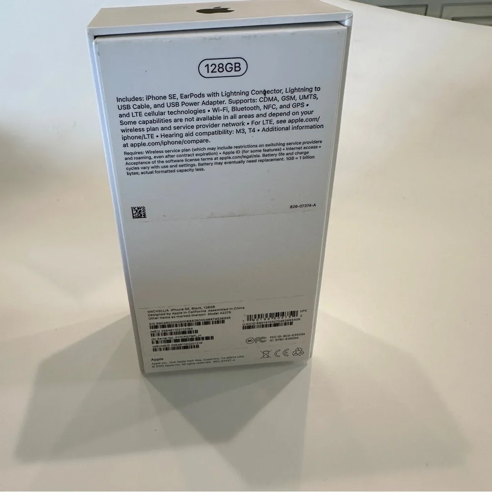 Apple iPhone SE 128GB Black Box ONLY